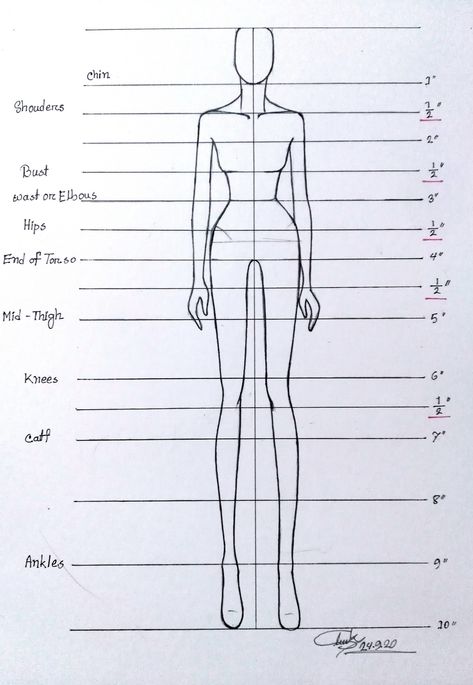 11 Head Croquis Fashion Figures, Croque Drawing, 8 Head Croquis Fashion Figures, How To Draw Croquis Fashion Figures, Flesh Figures Fashion Illustration, Fashion Illustration Outfits, How To Draw Croquis, How To Draw Fashion, Body Design Drawing