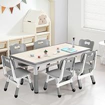 Modern Kids Table, Kids Table Set, Kids Table Chair Set, Multifunctional Desk, Crafts Table, Kids Playroom Furniture, Toddler Table And Chairs, Height Adjustable Desk, Toddler Table