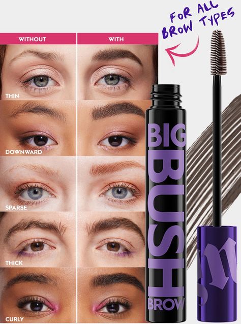 Go big or go home with our Urban Decay's Big Bush Tinted Brow Gel! ♥️ The before and afters never lie #UrbanDecay #EyebrowGel #UDBigBush #Eyebrow Dark Drapes, Big Bush, Perversion Mascara, Tinted Eyebrow Gel, Bushy Eyebrows, Tinted Brow Gel, Waterproof Eyeliner Pencil, Never Lie, Go Big Or Go Home