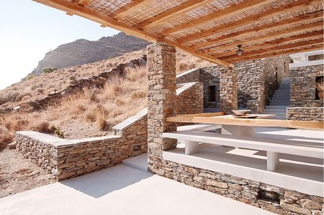 Photo by Dimitris Kleanthis. Sea House, Norman Foster, Cyclades Islands, Spa Retreat, Island House, Zaha Hadid, Island Home, Greek Island, Stone House