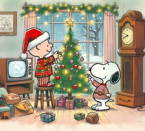 Peanuts Gang Christmas, A Charlie Brown Christmas, Snoopy Images, Peanuts Cartoon, Snoopy Wallpaper, Brown Christmas, Snoopy Pictures, Peanuts Christmas, Snoopy Love