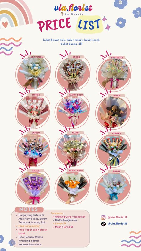 Crochet Price List, Flower Hijab, Rumah Minecraft Sederhana, Diy Bouquet Wrap, Pipe Cleaner Flowers, Wire Diy, Flower Bouquet Diy, Flower School, Bouquet Wrap