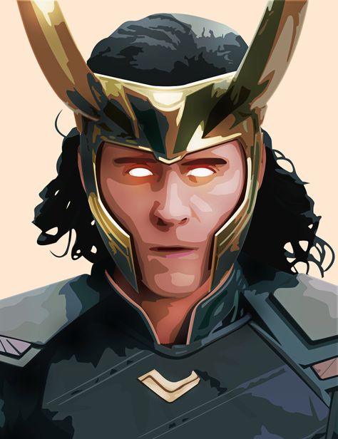 Loki Digital Art, Loki Painting, Loki Illustration, Loki Art, Pop Art Canvas, Arte Sketchbook, Digital Drawings, Marvel Art, Tom Hiddleston