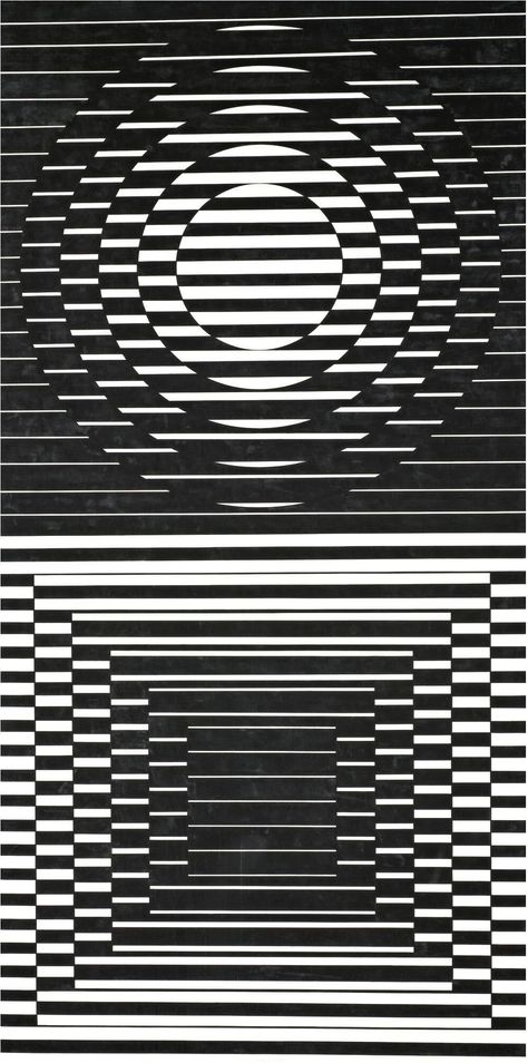 Capella II, 1965 by Victor Vasarely Appropriation Art, Mathematics Geometry, Victor Vasarely, Optical Art, Saint Denis, Sacred Geometry, Geometry, Modern Art, Design Inspiration