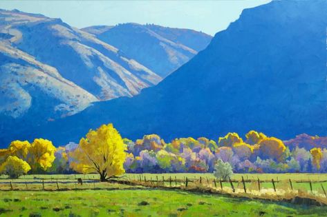 Silhouette - Oil - Douglas Aagard - Meyer Gallery City Gallery, Western Landscape, Western Artist, Spring Lake, Southwest Art, Painting Gallery, Salt Lake City Utah, Nature Paintings, Watercolor Artist