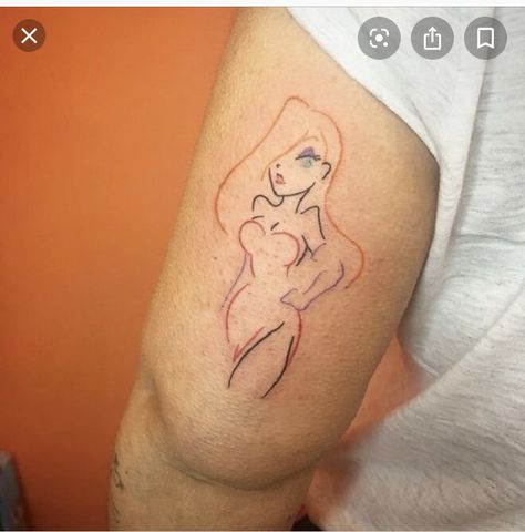 Jessica Rabbit Tattoo, Rabbit Tattoo, Rabbit Tattoos, Jessica Rabbit, Tatting, Tattoo Ideas, Tattoo Designs, Tattoos, Beauty