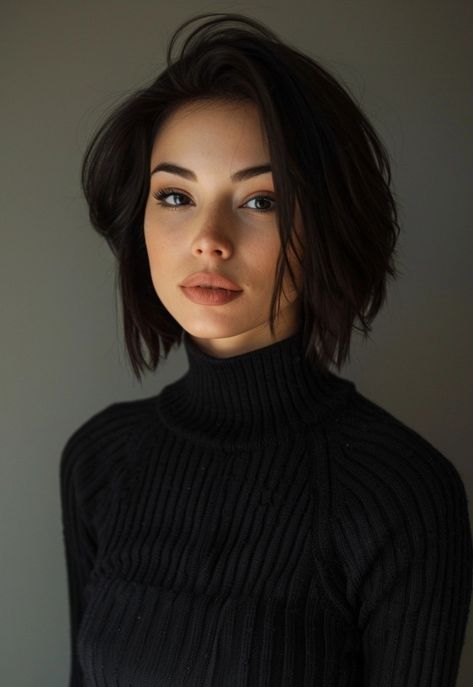 Short Wispy Haircuts, Chin Length Haircuts, Short Black Hair, Chin Length Hair, Penteado Cabelo Curto, Short Black Hairstyles, Asian Hair, Braids For Short Hair, American Beauty