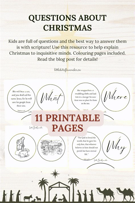 Do you have kids full of questions? Answer them with scripture! Use the free download as advent readings, ornaments or as Sunday school lessons about Christmas. Grab it here! Kids Christmas Lesson Sunday School, Sunday School Advent Lessons, Advent Devotions For Kids, Christmas Sunday School Lessons For Teens, Advent Lessons For Kids Sunday School, Advent Sunday School Lessons For Kids, Advent Readings For Kids, Sunday School Christmas Lessons, Christmas Bible Lessons For Kids