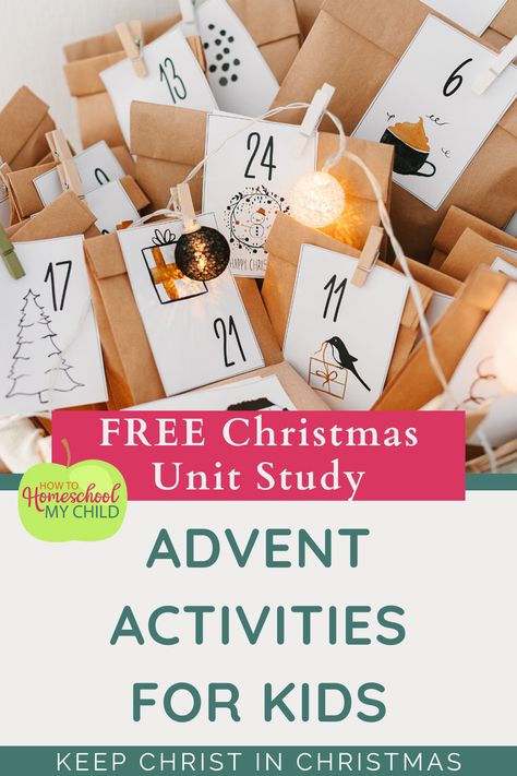 advent activities for kids Advent Activities For Kids, Creative Christmas Crafts, School Christmas Party, Unit Studies Homeschool, Christmas Units, Advent Activities, Advent For Kids, Homeschool Activities, Unit Study