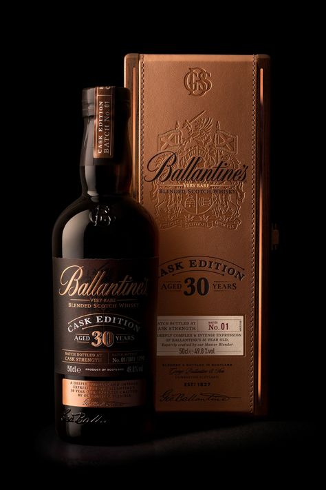 Ballantines Whisky, Whisky Packaging, Personalized Whiskey Decanter, Whisky Bottle, Blended Scotch Whisky, Alcohol Bottles, Brand Creation, Cigars And Whiskey, Whiskey Cocktails