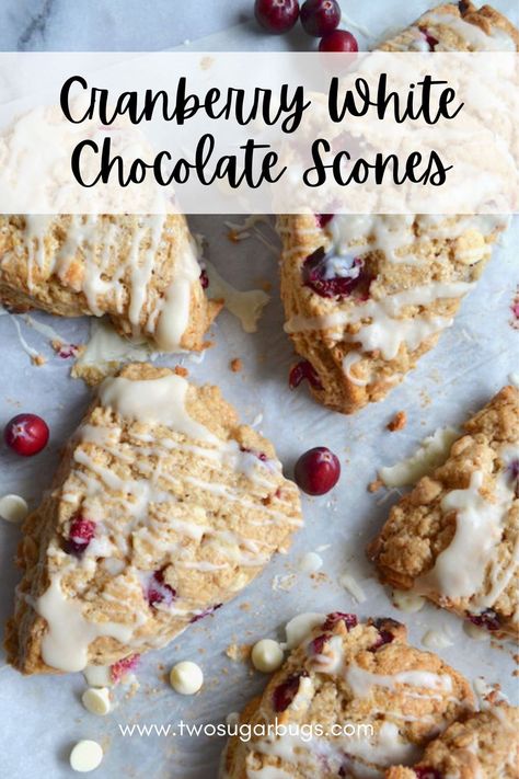 Cranberry White Chocolate Scones, Chocolate Scones Recipe, White Chocolate Scones, Cranberry White Chocolate, Cranberry Scones, Chocolate Scones, Scones Recipe Easy, Homemade Scones, White Chocolate Cranberry