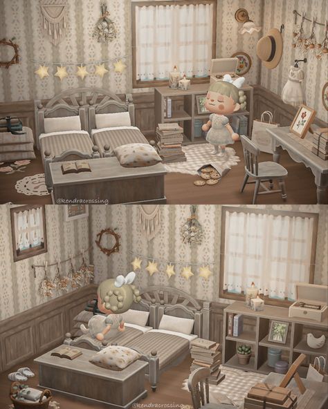 Acnh Hhp Bedroom Ideas, Acnh Cottagecore Bedroom, Animal Crossing Bedroom Ideas, Animal Crossing Bedroom, Bedroom Ideas Cottagecore, Animal Crossing Room, Acnh Bedroom, Acnh Living Rooms Ideas, Gamer Bedroom Ideas