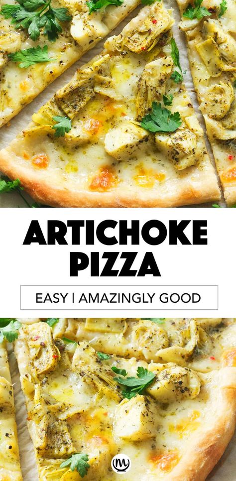 Lemon Pizza, Marinated Artichoke Hearts, Naan Pizza Recipes, Artichoke Pizza, High Potassium Foods, Delicious Pizza Recipes, Spinach Pizza, Naan Pizza, Artichoke Recipes