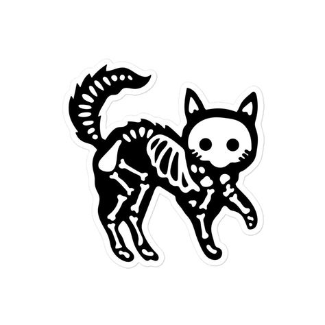 High Cat Drawing, Skeleton Cat Drawing, Cat Skeleton Tattoo, Skull Cat Drawing, Cat Skeleton Drawing, Cat Skull Drawing, Skeleton Cat Tattoo, Cute Skeleton Drawing, Skeleton Cat Art