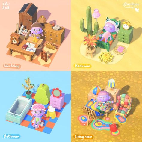 Kidcore Island, Motif Acnl, Happy Home Designer, Island Theme, Acnh Inspo, New Animal Crossing, Island Ideas, Animal Crossing Game, List Of Things