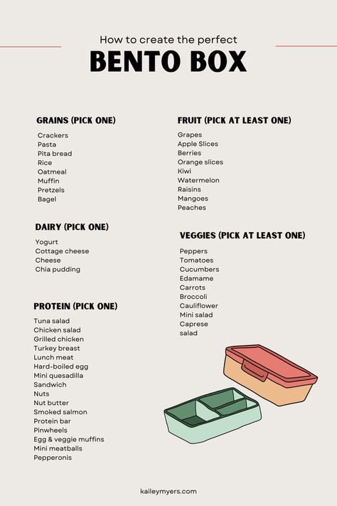 How to create the perfect bento box Bento Box For Adults, Prepare For Pregnancy, Healthy Bento, Bento Box Recipes, Easy School Lunches, School Lunch Recipes, Healthy Lunch Snacks, Meal Prep Snacks, Healthy School