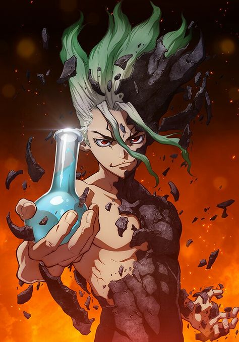 Science Geek, Stone World, Stone Wallpaper, Dr Stone, 5 Anime, Poses References, Hunter X Hunter, An Anime, Live Wallpapers