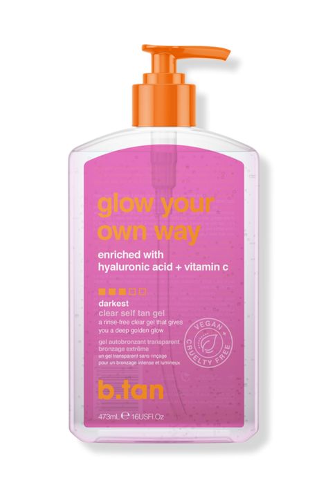 ✨ Get your glow on with b.tan glow your own way clear self tan gel! ✨ This dark self-tan gel is enriched with hyaluronic acid and vitamin C, so you can achieve a flawless tan without the tacky development time. Its clear, transfer-resistant formula means no mess, no fuss – just rinse-free, effortless glow. Plus, it's 100% vegan, cruelty-free, and free of parabens. Elevate your tanning game and glow your own way with b.tan! 🌞🌿 #bTan #SelfTanGel #ClearTan #VeganBeauty B Tan, Mexico Style, Self Tan, Vegan Beauty, Birthday Wishlist, Beauty Accessories, Tanning, Christmas Presents, Christmas List