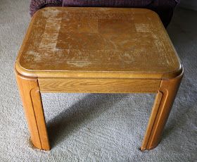 Refinishing Oak End Tables, End Table Color Ideas, End Table Makeover Ideas, Refurbished End Tables, Redo End Tables, Refinished End Tables, Cheap End Tables, Old End Tables, Antique End Tables