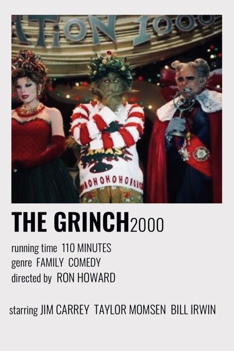 Movies Minimalist Poster, Movies Minimalist, O Grinch, Winter Movies, Christmas Movies List, The Grinch Movie, Xmas Movies, Best Christmas Movies, Christmas Films