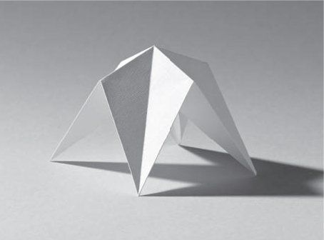 01. Basic Concepts | Folding Techniques for Designers Folding Architecture Concept, Triangle Pavilion, Blooming Table, Surfaces Architecture, Biomimicry Design, Folding Architecture, Folding Structure, Architecture Design Presentation, 3d Geometric Shapes