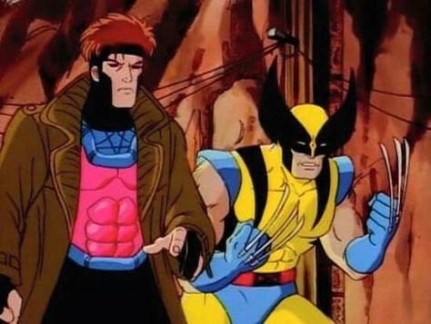 Gambit and Wolverine Gambit Costume, X Men Animated Series, Gambit Movie, Gambit X Men, Remy Lebeau, Edgars Haircut, Rogue Gambit, Men Cartoon, Marvel Cartoons