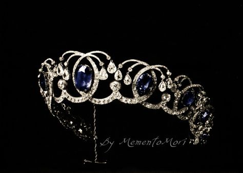 Russian Crown, Sapphire Tiara, Tiara Accessories, Tiaras Jewellery, Royal Crowns, Beautiful Tiaras, Headpiece Jewelry, Diamond Crown, Crystal Tiaras