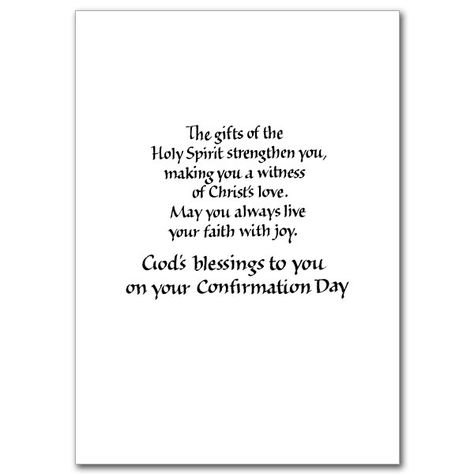 ... confirmation confirmation on pinterest bible verses holy spirit and Confirmation Cards Handmade For Boys, Confirmation Cards Sayings, Confirmation Cards Handmade, Catholic Verses, Confirmation Messages, Confirmation Wishes, Confirmation Quotes, Holy Spirit Quotes, Formation Ideas