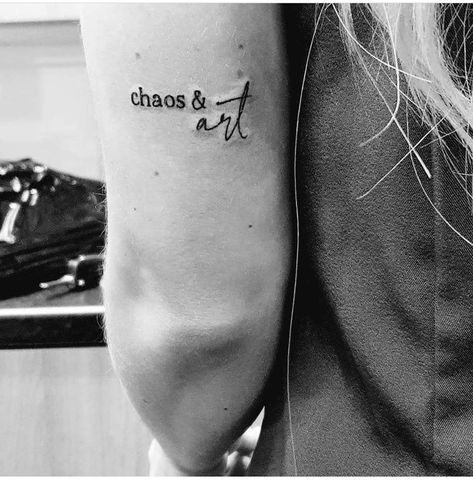 Song Lyric Tattoos, Chaos Tattoo, Survival Tattoo, Chaos Art, Le Tattoo, Song Tattoos, Lyrics Tattoo, Small Tats, Lyric Tattoos