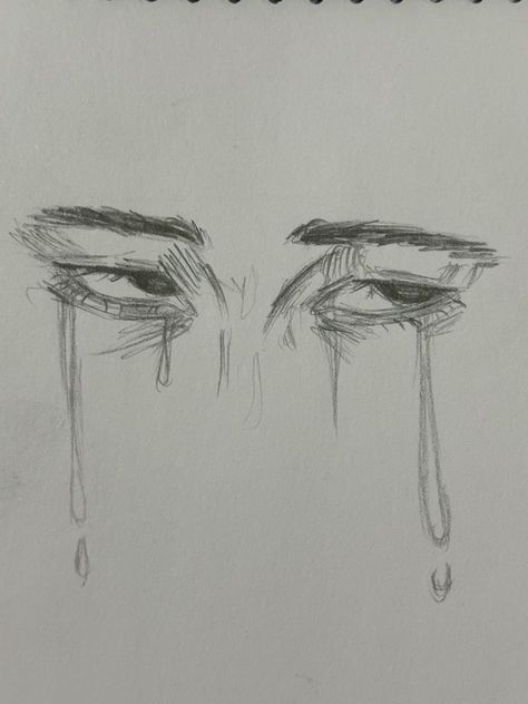 Sketch Emotions, Live In Spain, Drawing Feelings, Human Sketch, Choose Her, Tears Art, Crying Tears, Person Drawing, Why Her