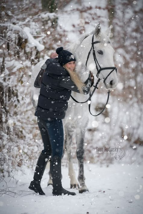 Horse Photo Shoot, Horses In Snow, Horse Photography Poses, Horse Photoshoot, Pictures With Horses, Winter Horse, Christmas Horse, Horse Photo, Winter Schnee