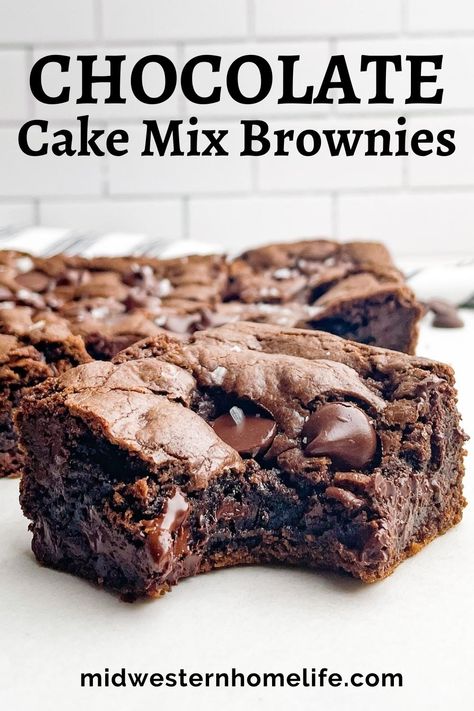 Turn Chocolate Cake Mix Into Brownies, Recipes Using German Chocolate Cake Mix Boxes, Semi Homemade Brownies, Chocolate Cake With Brownie Mix In It, Box Cake Brownie Recipes, Sheet Pan Brownies Cake Mixes, Brownies Using Cake Mix Boxes, German Chocolate Cake Mix Brownies, Brownies From Cake Mix Chocolate