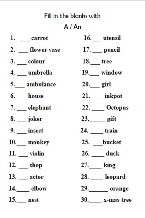 A And An Articles Worksheet, English Grammar Class 1, Articals Worksheet Grade 1, Ukg English Worksheets Activities, Class 4 English Worksheet, A Or An Grammar, A An The Articles Worksheets, English Worksheets For Grade 4, A And An Worksheets