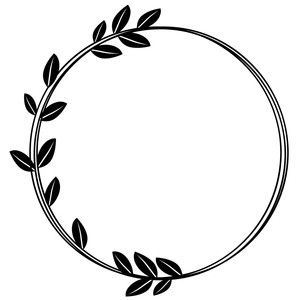 Svg Home Decor, Idee Cricut, Page Borders Design, Wreath Drawing, Circle Frame, Image Svg, Hand Embroidery Patterns Flowers, Circle Frames, Silhouette Cameo Projects