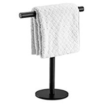 Check this out at Amazon Towel Rack Display, Hand Towel Stand, Towel Holder For Bathroom, Toallero Ideas, Black Bathroom Hardware, Kitchen Towel Rack, Towel Holder Stand, Bathroom Counter Decor, Toilet Paper Roll Holder