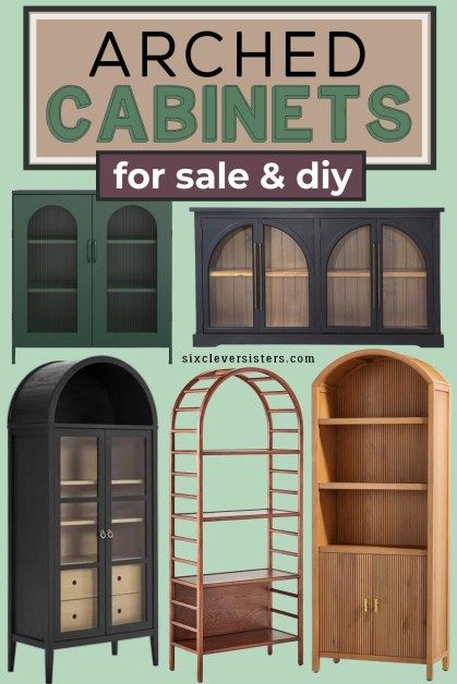 Arched Cabinets to buy | Arched cabinets DIY | Arched Cabinets living room | Arched Cabinets with doors | Arched Cabinets Sam's | Arched Cabinet IKEA Arch Cabinet Diy, Diy Arched Cabinet, Arched Cabinets, Cabinets Living Room, Cabinet Ikea, Arched Cabinet, Stairway Decorating, Holiday Diy Projects, Different Design Styles