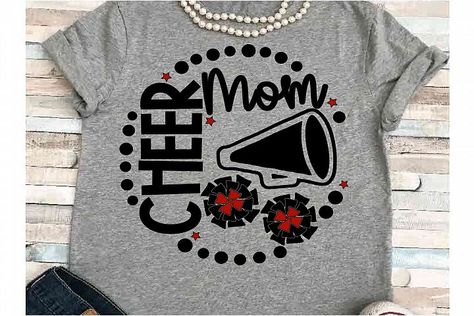 Cheerleader Shirts For Family, Grandparents Shirts, Cheer Mom Svg, Cheer Signs, Cheerleading Mom, Cheer Svg, Cheer Mom Shirts, Pom Pom Girl, Birthday Fits