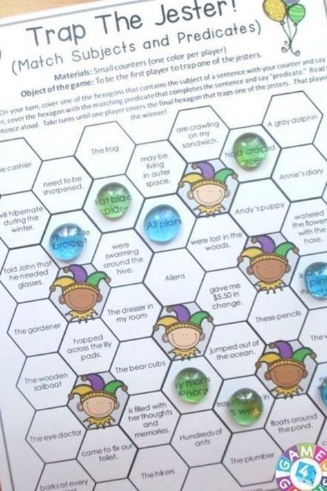 Subject And Predicate Activities, Subject And Predicate Games, Ela Rotations, Complete Predicate, Simple Predicate, Subject Predicate, Sentence Types, Complete Subject, Sentence Construction