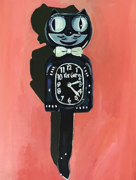 Kit Cat Clock | ERIKA LEE SEARS Clock Drawings, Kit Cat Clock, Clock Painting, Cat Clock, New Mommy, Clock Wallpaper, Canvas Painting Designs, Clock Art, Art Curator