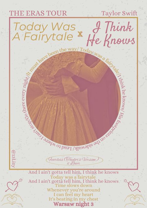 Today was a fairytale X I think he knows- Taylor Swift- the eras tour- poster I Think He Knows Taylor Swift, Taylor Swift Poster This Is Me Trying, Hits Different Taylor Swift Poster, Today Was A Fairytale Taylor Swift, Music Poster Design Taylor Swift, Fan Girl Posters Taylor Swift, Today Was A Fairytale Taylor Swift Polaroid Poster, Song Lyric Posters, Taylor Songs