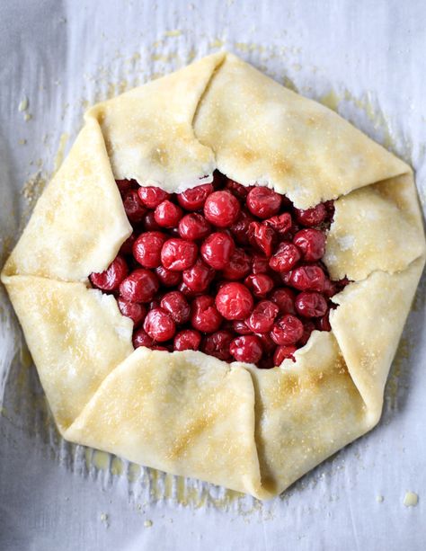 Fruit Galette Recipe, Canned Cherry Pie Filling, Canned Cherry Pie, Easy Cherry Pie, Cherry Galette, Tart Cherries Recipes, Sour Cherry Recipes, Sour Cherry Jam, Canning Cherry Pie Filling