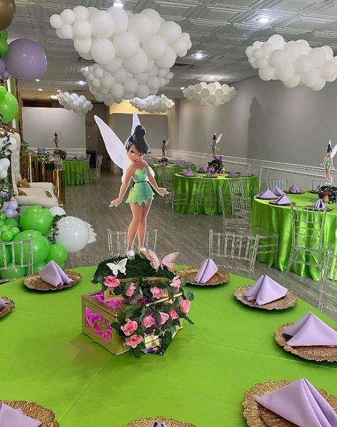 Fairytale Theme Baby Shower Ideas, Tinker Bell Baby Shower Ideas, Tinkerbell Decorations Birthday, Disney Theme Baby Shower Ideas, Tinkerbell Baby Shower Ideas, Fairy Themed Baby Shower Ideas, Fairy Baby Shower Theme, Tinker Bell Party Ideas, Fairy Baby Shower Ideas