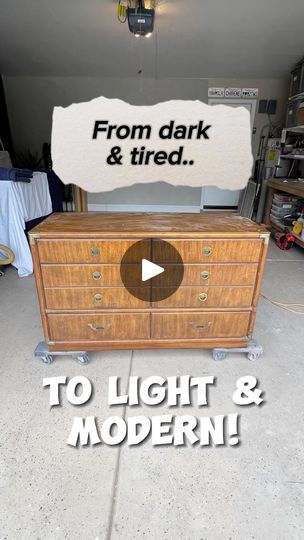 Restoration Hardware Dressers, Painted Campaign Dresser, Dresser Hardware Ideas, Tan Wash, Campaign Dresser, Dresser Redo, Diy Dresser Makeover, Transforming Furniture, Painting Wood Furniture