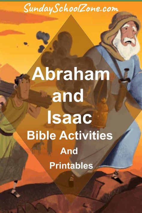 Abraham Was Called to Sacrifice Isaac Activities on Sunday School Zone Bible Story Abraham And Isaac, Abraham Isaac Sacrifice, Abraham Sacrifices Isaac Object Lesson, Abraham Issac Craft, Abraham And Isaac Lesson, Isaac Sacrifice Craft For Kids, Abraham And Isaac Craft Preschool, Abraham And Issac Craft Kids, Abraham Offers Isaac Craft