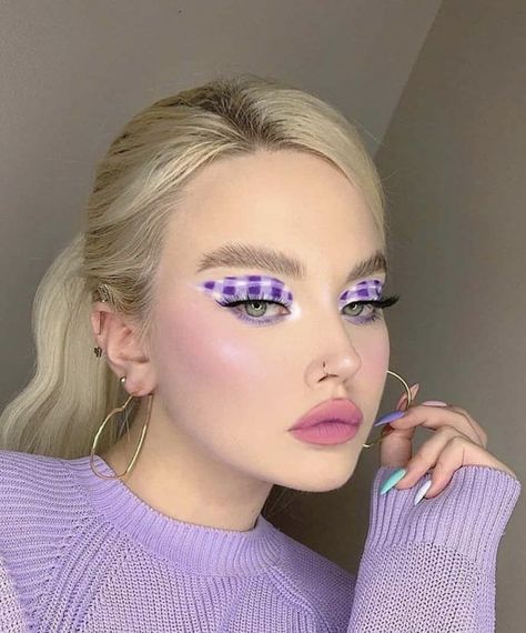 Plaid Makeup, Monochromatic Makeup, Slay Makeup, Makeup Face Charts, Face Chart, Eye Makeup Designs, Stunning Eyes, Eye Makeup Art, Makeup Obsession