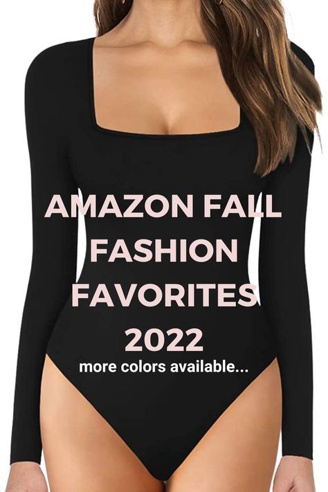 I love Amazon for all my fashion needs. They've got affordable, trendy and closet foundation pieces so I don't need to shop anywhere else. 

According to customer reviews on this closet must have body suit: "For all of my girlies unsure….GET THIS TOP RIGHT NOW!!!! ", "What I like most is the quality of the fabric. Because the fit is perfect." Click the link to read all the reviews and get your colors before it runs out! 

#AmazonFallFashion #FallFashion #AmazonFashionFavorites Square Neck Long Sleeve, Fall Must Haves, Bodysuit Jumpsuit, My Fashion, Closet Staples, Long Shorts, Womens Bodysuit, Body Suit, Square Neck