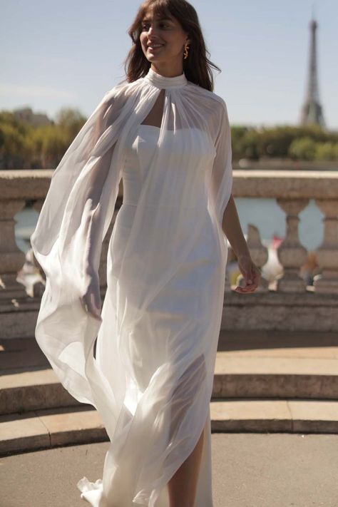 Long Wrap Dress, Pants Jumpsuit, Dress Jumpsuit, Wedding Cape, Bridal Cape, Halloween 2022, Short Wedding Dress, Mid Length Dresses, Wedding Attire