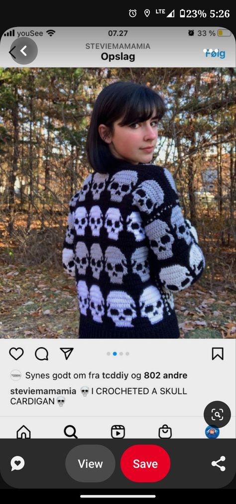 Crochet Skull Cardigan Pattern Free, Goth Crochet Sweater, Skull Cardigan Crochet, Emo Crochet Ideas, Halloween Sweater Crochet, Emo Crochet Patterns Free, Halloween Crochet Cardigan, Crochet Halloween Cardigan, Halloween Crochet Clothes