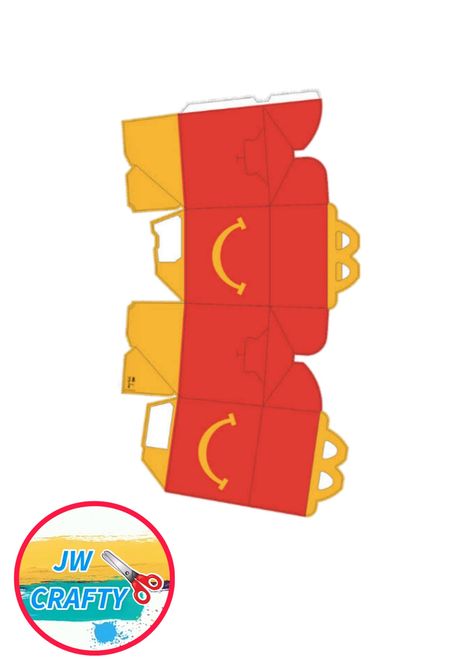 Paper Food Crafts 3d, Mcdonalds Happy Meal Box Template, Mcdonalds Printables, Happy Meal Box Template, Food Papercraft, Printable Paper Toys Templates, Mini Books Diy, Happy Meal Box, Paper Toy Printable