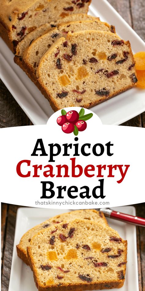 Dried Fruit Quick Bread Recipes, Cobs Apricot Bread Recipe, How To Use Dried Apricots, Apricot Raisin Bread, Dried Apricot Bread Recipe, Apricot Walnut Bread, Recipes Using Dried Apples, Fruit Quick Breads, Dried Fruit Bread Recipes